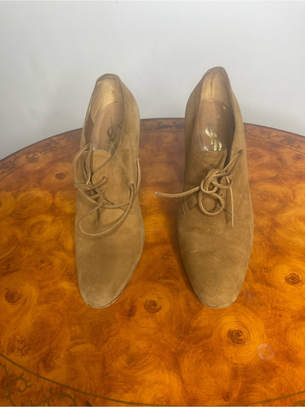 Yves Saint Laurent Women’s Suede Chukka Boots - Tan